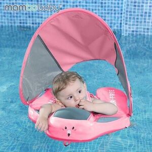 Mambobaby Float Baby Swim Float with Canopy, Non-Inflatable, Tail NOT Included